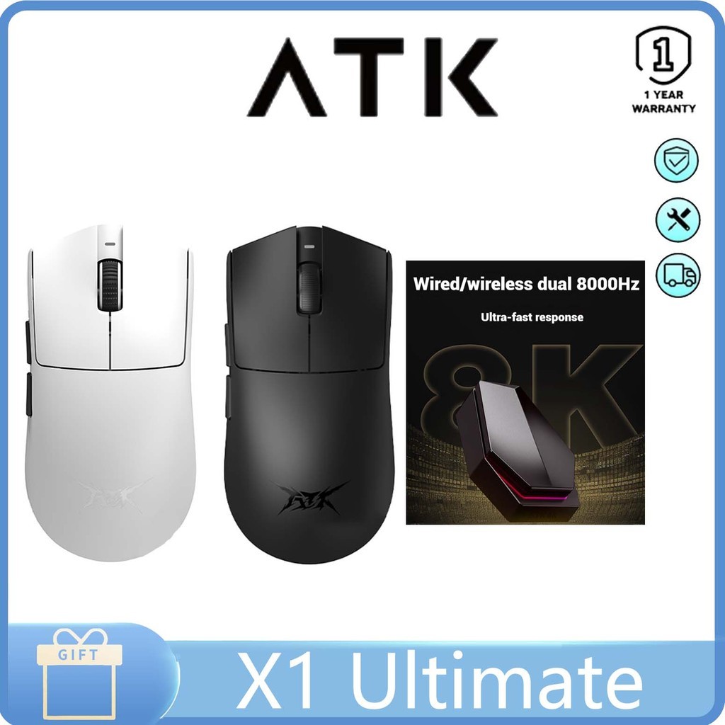 ATK X1 Ultimate Master Edition Dual Mode Mouse PAW3950Ultra non-porous lightweight gaming esports o