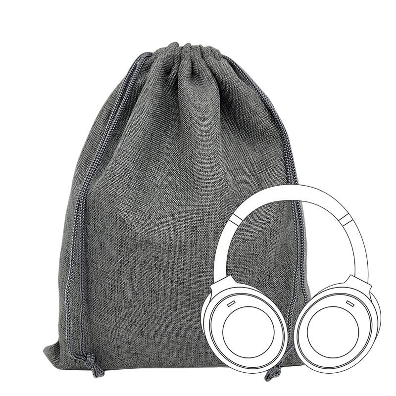 SONY กระเป๋าเก็บหูฟังกระเป๋าผ้าขนาดใหญ่พิเศษกระเป๋าใส่หูฟังขนาดใหญ่พิเศษเหมาะสําหรับ โซนี่ XM4XM5 ฯลฯ