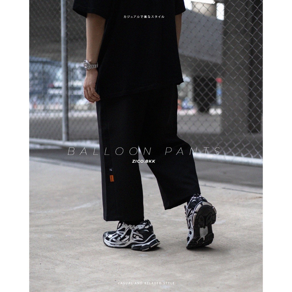 ♞,♘ZICO.BKK Balloon Pants SAX
