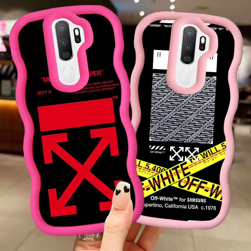 MERAH Z-10 off white Red Black Pink Casing สําหรับ OPPO A9 F11 A5 2020