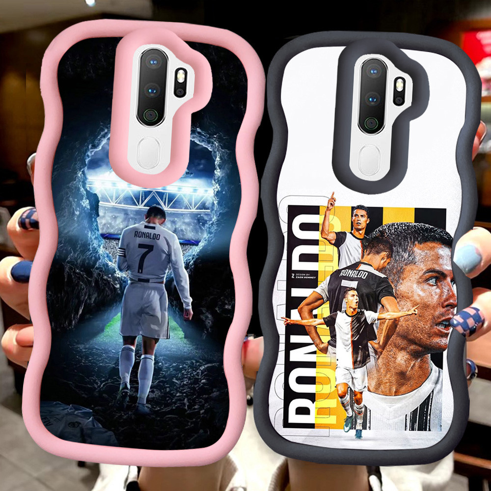 MERAH Z-9 Cristiano Ronaldo Red Black Pink Casing สําหรับ OPPO A9 F11 A5 2020