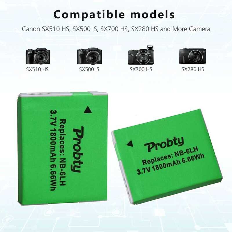 ❃ 2X  Nb-6Lh Nb-6L แบตเตอรี่ + Canon Powershot D10 D20 D30 S95 Sx260 Sx280 Sx540 Sx700 Sx710 HS     