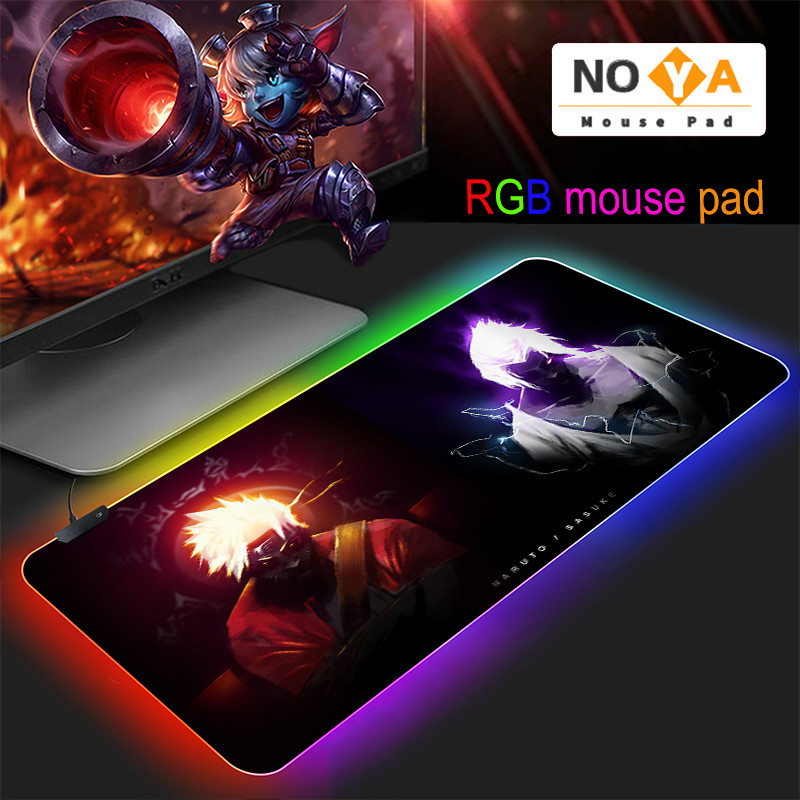 แผ่นรองเม้าส์ mouse pad gaming แผ่นรองเมาส์RGB mouse pad gaming speed Mouse PAD พร้อมไฟ RGB EFFECT