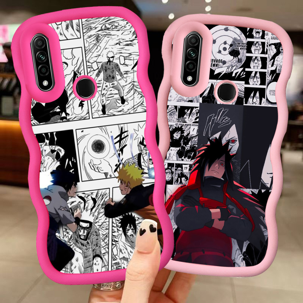 MERAH Z-29 Naruto สีแดงสีดําสีชมพูปลอกสําหรับ Realme C3 OPPO Reno 5 6i 5i A31 3 5s