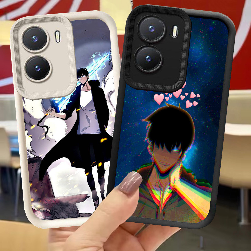 XI74 Solo Leveling Casing สําหรับ VIVO Y33e IQOO Z9X 13 Z9 Y75 Y83 Y01 Z10 Y73 V17 5G สีดําสีขาว