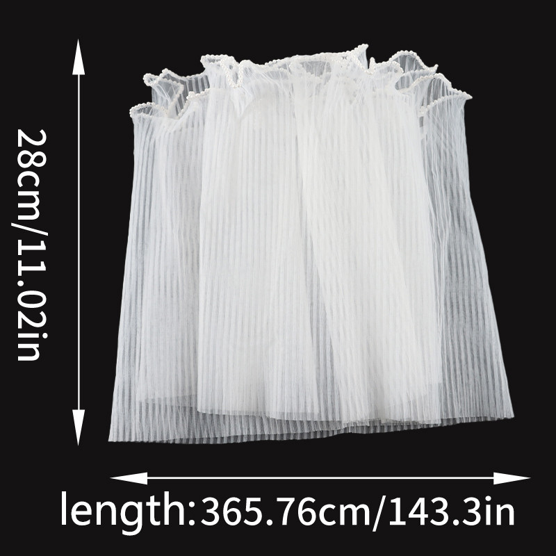 (4หลา/ถุง) 28เซนติเมตรคลื่นเส้นด้ายวันวาเลนไทน์ลูกไม้ดอกไม้บรรจุภัณฑ์วัสดุตาข่ายเส้นด้ายเทศกาลกล่องของขวัญบรรจุภัณฑ์แฮนด์เมดทําเองริบ - รูปที่ 6