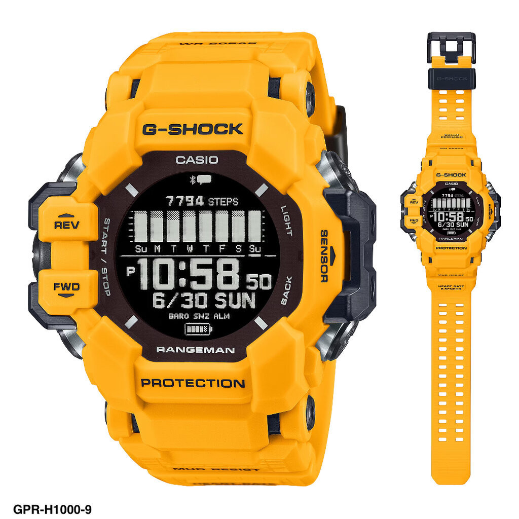 นาฬิกาข้อมือ G-SHOCK MASTER OF G - LAND RANGEMAN รุ่น GPR-H1000-1A GPR-H1000-9 ของแท้ประกันศูนย์ 1