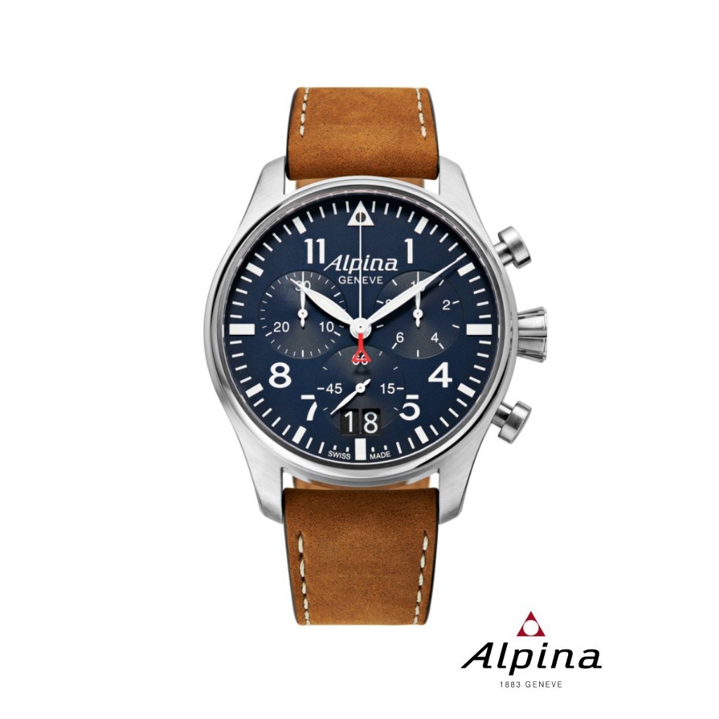 Alpina Quartz AL-372N4S6 STARTIMER PILOT BIG DATE Men's Watch ( นาฬิกาข้อมือผู้ชายระบบถ่าน )