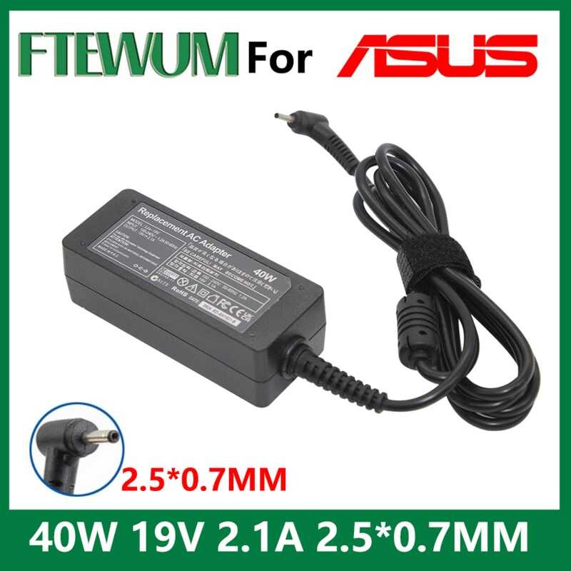 ▥ อะแดปเตอร์ชาร์จแล็ปท็อป 19V 2.1A 40W 2. * 0.7 มม. สำหรับ Eee PC