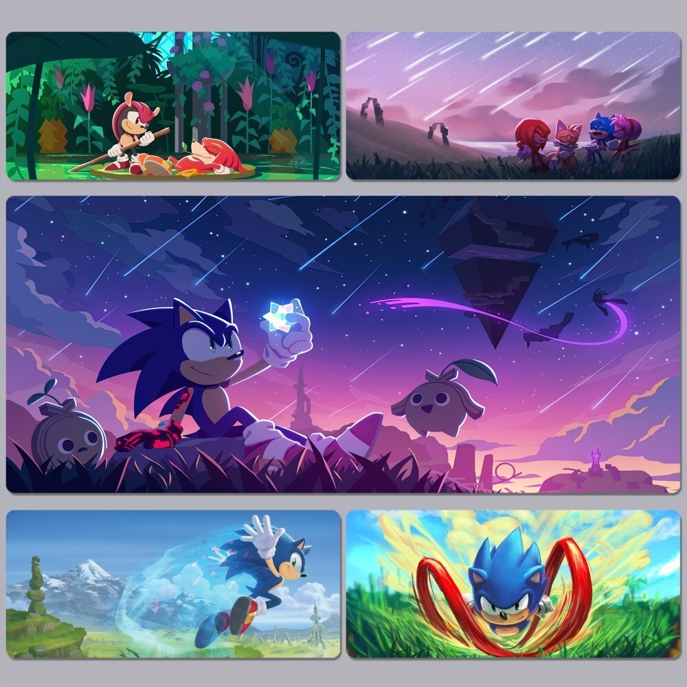 S-Sonic H-Hedgehog Mousepad 90x40 ซม.แป้นพิมพ์ขนาดใหญ่ตารางเสื่อนักเรียน Gamer เดสก์ท็อป Mousepad เมาส์สําหรับเล่นเกม Pad สําหรับ PC