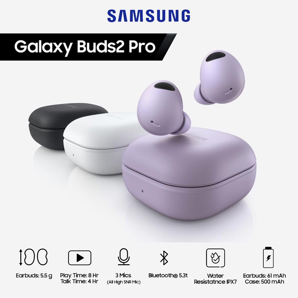 Samsung Galaxy Buds2 Pro แท้ประกันศูนย์ไทย1ปีเต็ม หูฟังไร้สาย Hi-Fi 24bit ตัดเสียงรบกวน 360 สลับโหม
