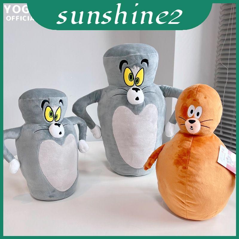 Tom And Cozy Jerry Deformed Plush ของเล่นตุ๊กตาขี้เล่นการ์ตูน Tom Cat Jerry Mouse ของขวัญ