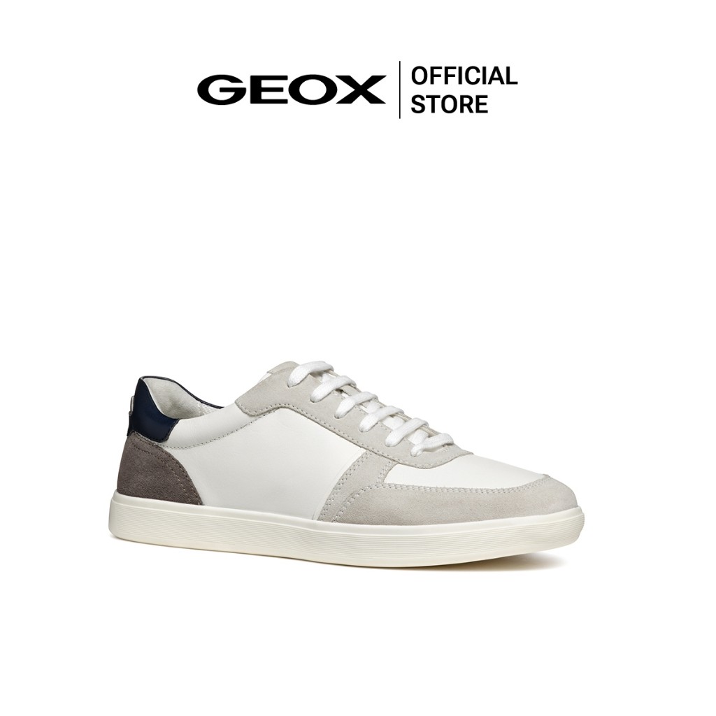 GEOX รองเท้าลำลองผู้ชาย รุ่น U AVOLA - OFF WHITE/WHITE FW24 (U46GSAC1209M_F4WTXX)