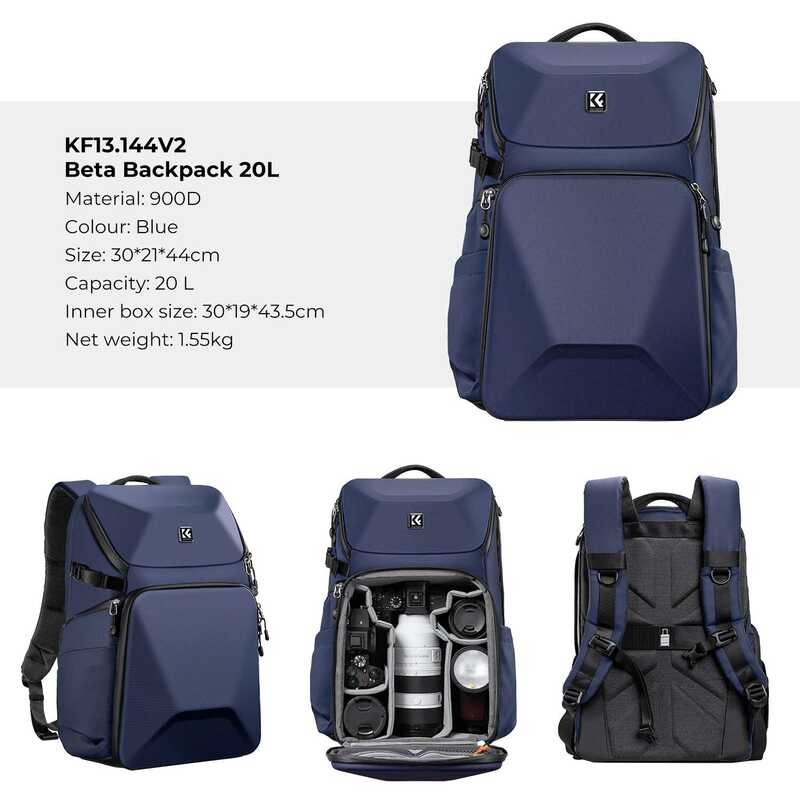 ❃ K & F Concept กระเป๋าเป้สะพายหลังกล้องกันน้ำขนาดใหญ่ ❃