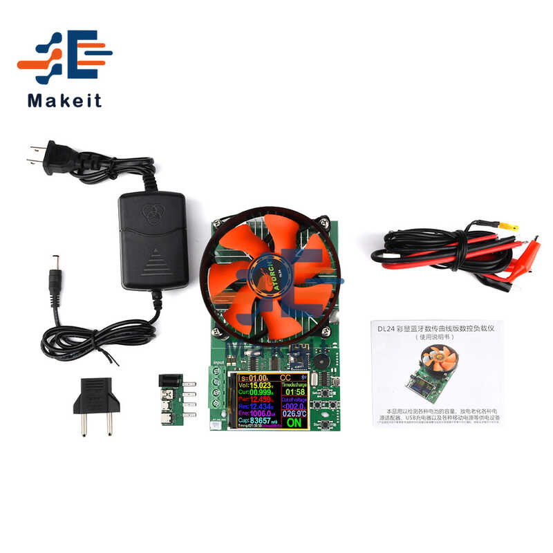 ❤ Dl24 Dl24p DC USB Tester โหลดอิเล็กทรอนิกส์แบตเตอรี่เครื่อ