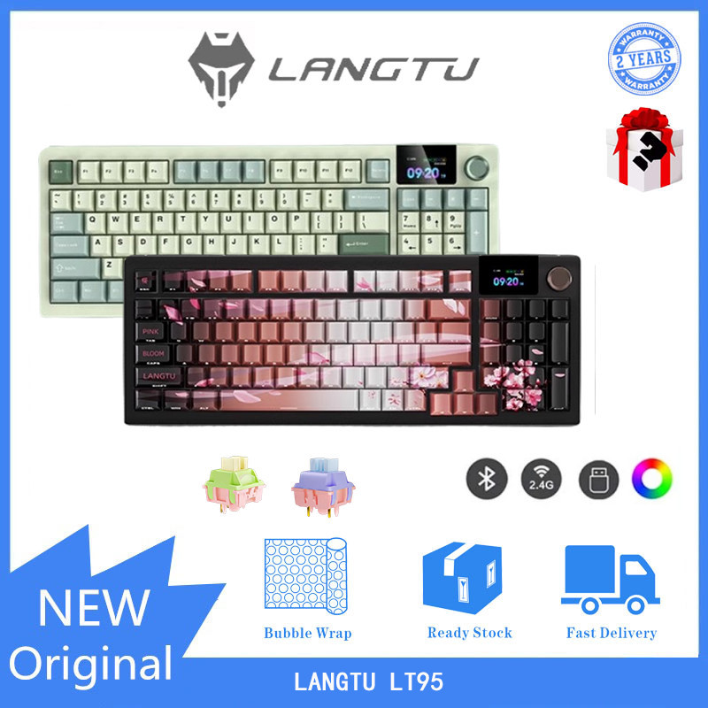 Langtu LT95 คีย์บอร์ดเชิงกลสามโหมด