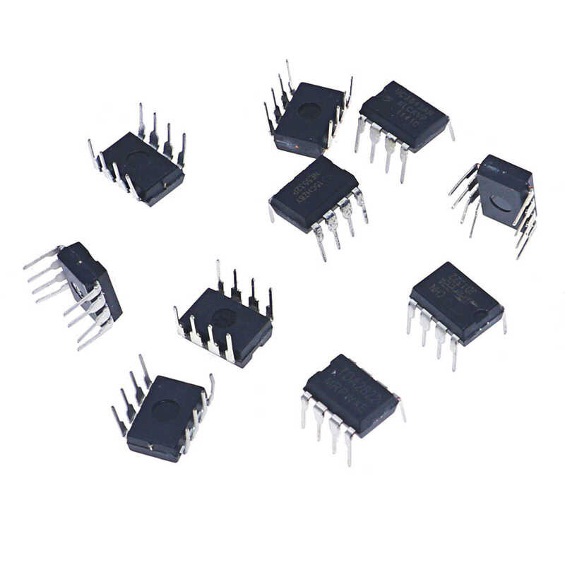 ❤ 100 ชิ้น IC วงจรรวมชิปชุด Jrc4558 Lm358 Ne555 Ne5532 Viper22a Ds1302 Op07 L