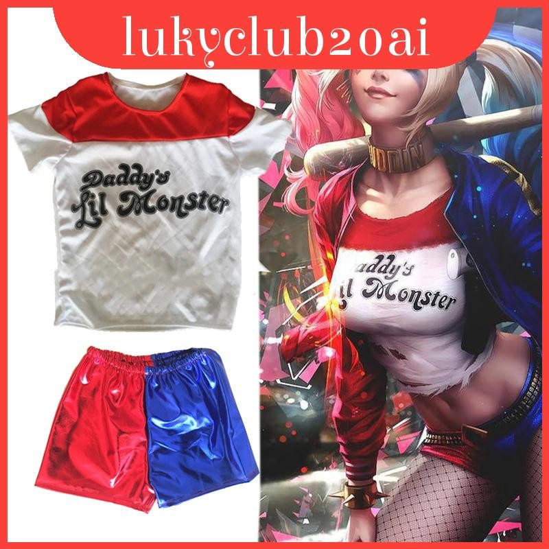ชุดคอสเพลย์ Harley Quinn จาก Suicide Squad สำหรับเด็ก