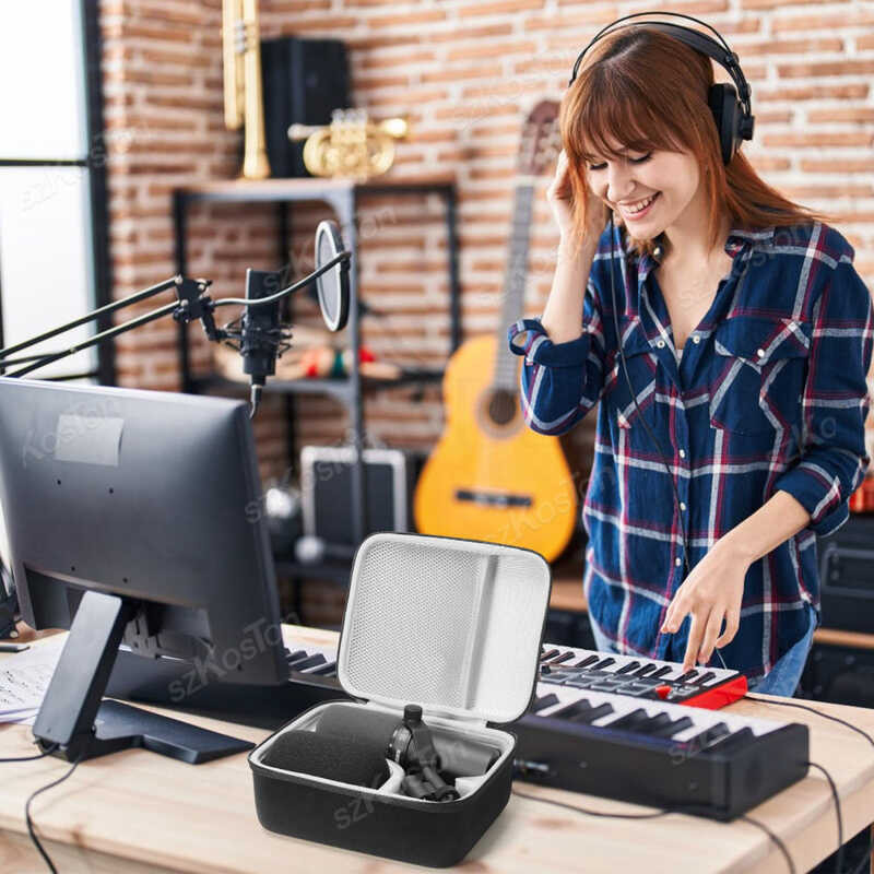 ❤ กระเป๋าถือเคสแข็งใช้ได้กับ Sm7b Shure/Sm7db Mv7เสียงแบบไ