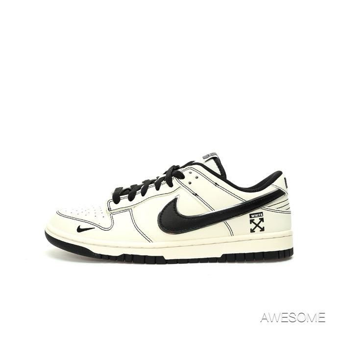 Off-White x Nike SB Dunk Low"Off-White"รองเท้าสเก็ตบอร์ดกีฬาลำลอง DJ2024-003