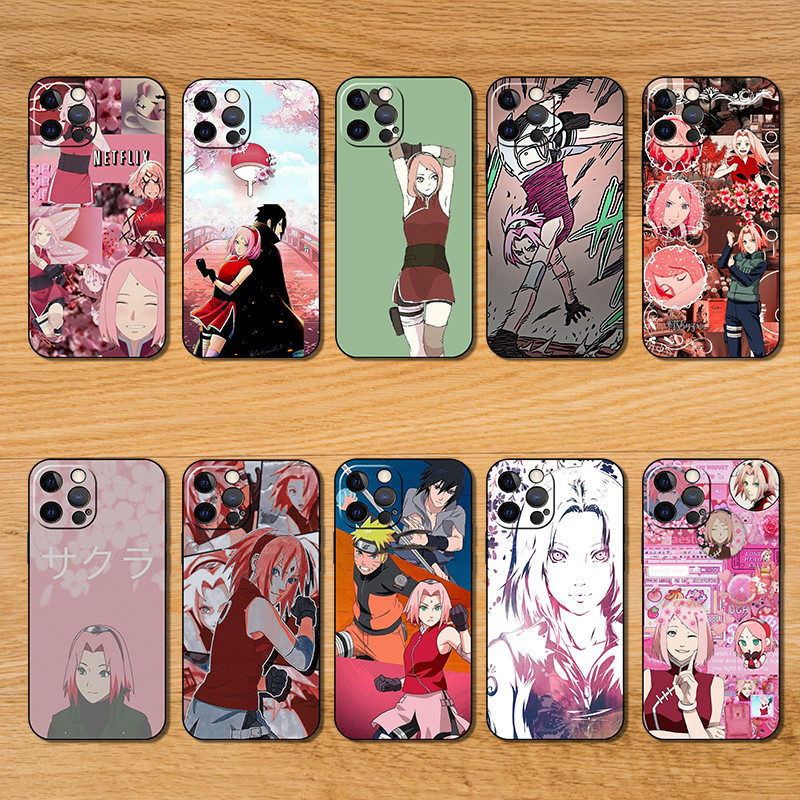 IPhone SE X XR XS MAX 11 Pro Max RB69 Naruto Haruno Sakura trendingrees เคสโทรศัพท์ TPU แบบนุ่มเคสป้