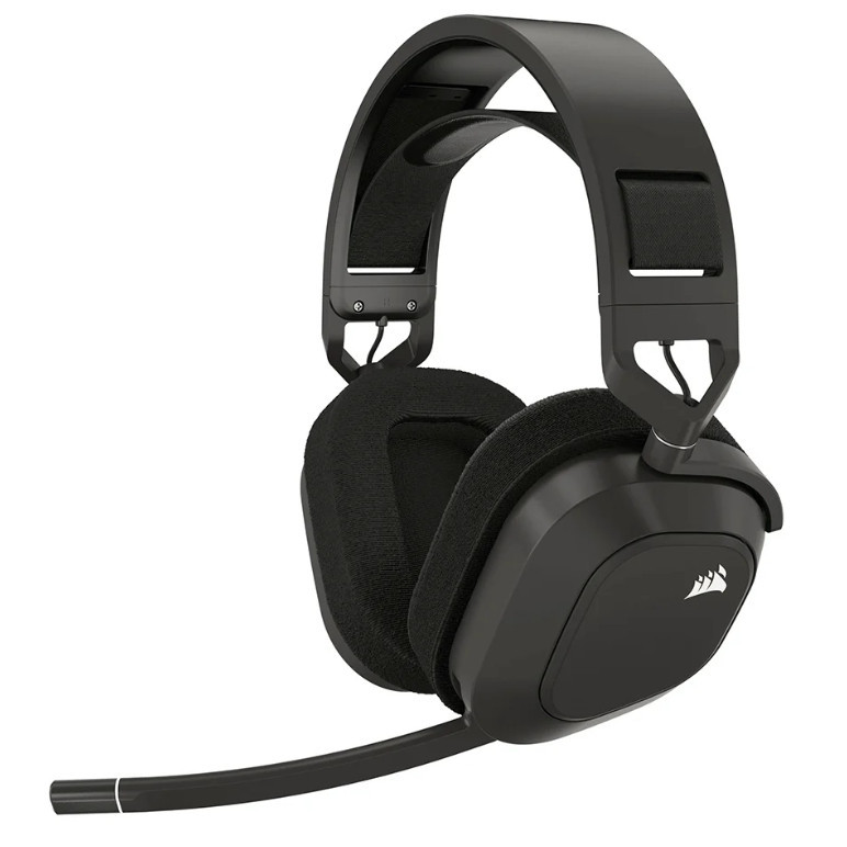 WIRELESS HEADSET (หูฟังไร้สาย) CORSAIR HS80 MAX WIRELESS RGB (STEEL GRAY) (CA-9011295-AP)