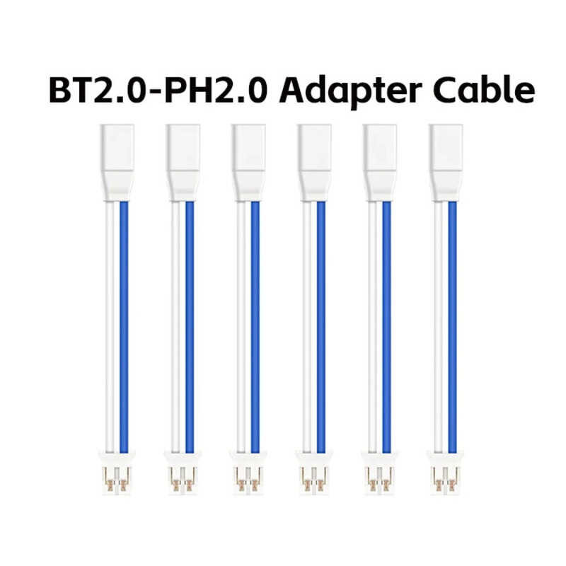 ▥ BETAFPV 6Pcs Bt2.0-Ph2.0 อะแดปเตอร์ 22Awg สําหรับ Bt2.0 300Mah แบตเตอรี่ 1.0 มม.กล้วย Connect