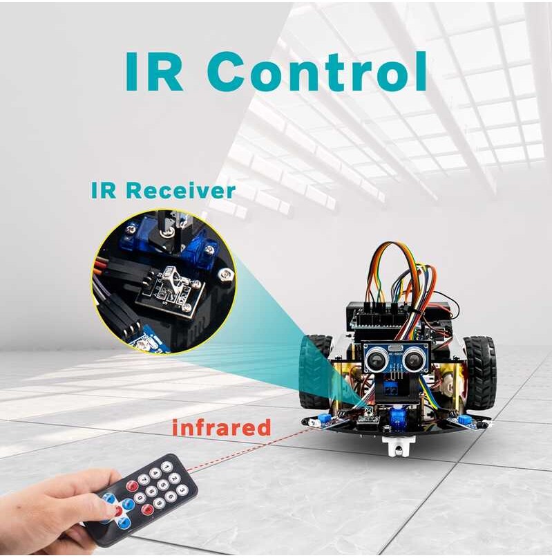 ❤ Arduino 2Wd Chassis Smart Robot Car Kit สำหรับ UNO R3 พร้อม Ultrasonic Sensor Mod
