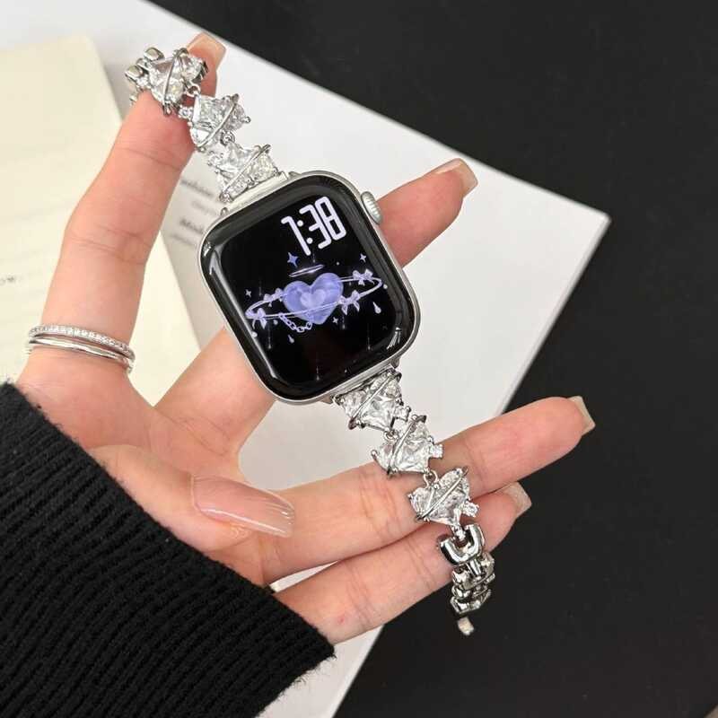 8 Xiaomi / 9Pro หัวใจเพทายสายบังคับแอปเปิ้ลดู 456789S10 นาฬิกากับสายหัวเว่ย /