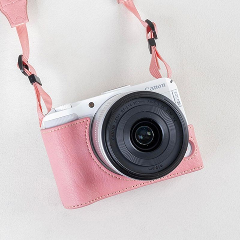 ฝาครอบกล้องฐานซองหนัง Canon R50v เคสป้องกัน V1 กระเป๋ากล้อง R10r62r7 เคสป้องกัน R100r50r8rpr52 หนัง
