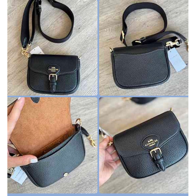 2024 Coach Amelia Small Saddle Bag In Signature Denim CQ187