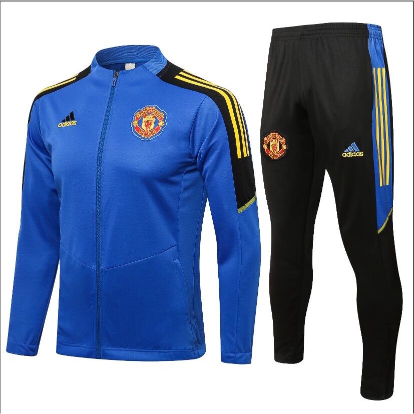 ในสต็อก 2021/22 Manchester United MUผู้ชาย/เด็กRonaldoแขนยาวเสื้อฟุตบอลเด็กTracksuitการฝึกอบรมสวมใส่