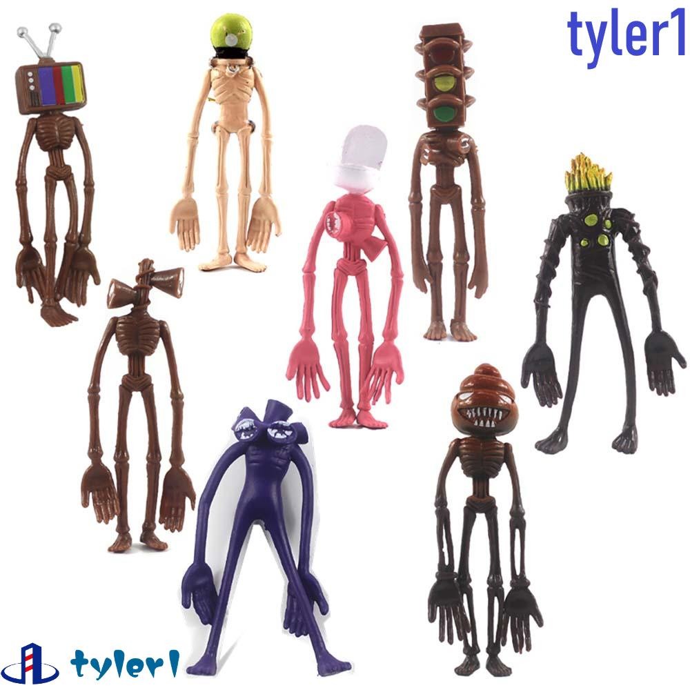 ในสต็อก TYLER1 อะนิเมะรูปตุ๊กตาอะนิเมะรุ่นอะนิเมะไซเรนหัว Miniatures รูปปั้นของเล่นเครื่องประดับหน้า