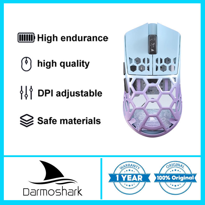 Darmoshark M2 เมาส์ไร้สายสามโหมดแมกนีเซียม TTC รองรับ 4k