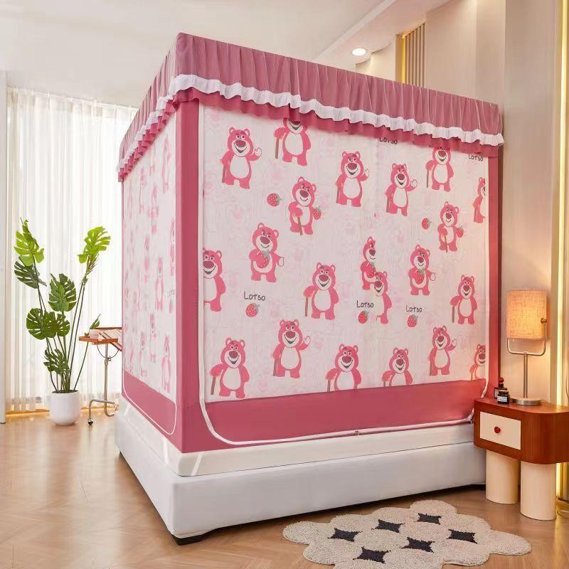 แนะนำ ผ้าม่าน ผ้าม่าน 4 ด้าน ดีากรใหม่มุ้งกันยุง 5 ฟุต รุ่น 6/6.6 ฟุต มุ้งพร้อมผ้าม่าน การป้องกันยุงที่ครอบคลุม 3 ราคาพิเศษ มีเก็บเงินปลายทาง