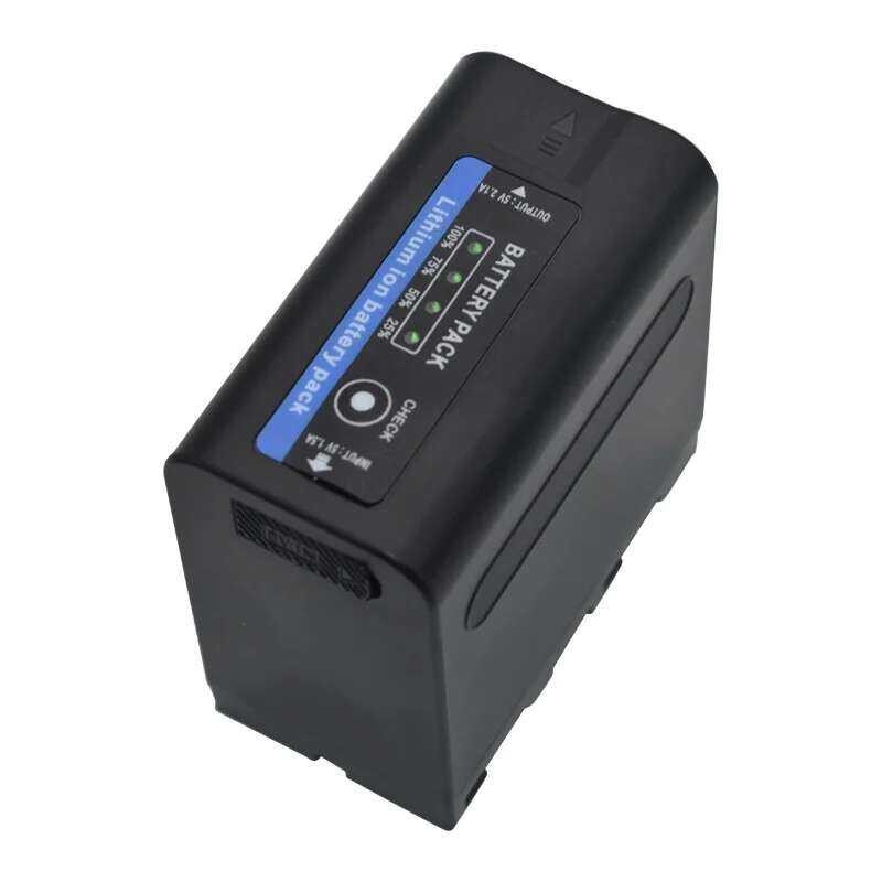 ❃ Usb-เอาต์พุต 10000Mah NP Np-F980 F970 แบตเตอรี่ไฟ LED สําหรับ Sony F960 F550 F570 F750 F770 M ❃