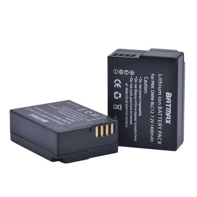 ❃ 2 (แพ็ค) Dmw-Blc12แบตเตอรี่ Blc12pp Blc12e Blc12แบตเตอรี่สำหรับ  Lumix Dmc-Fz200 DMC ❃