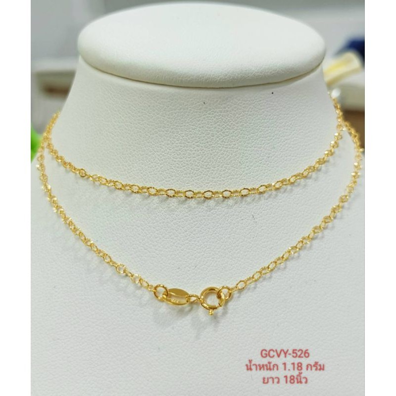 ♞,♘,♙สร้อยคอทองแท้ 9k% ทอง 37.5% SFH