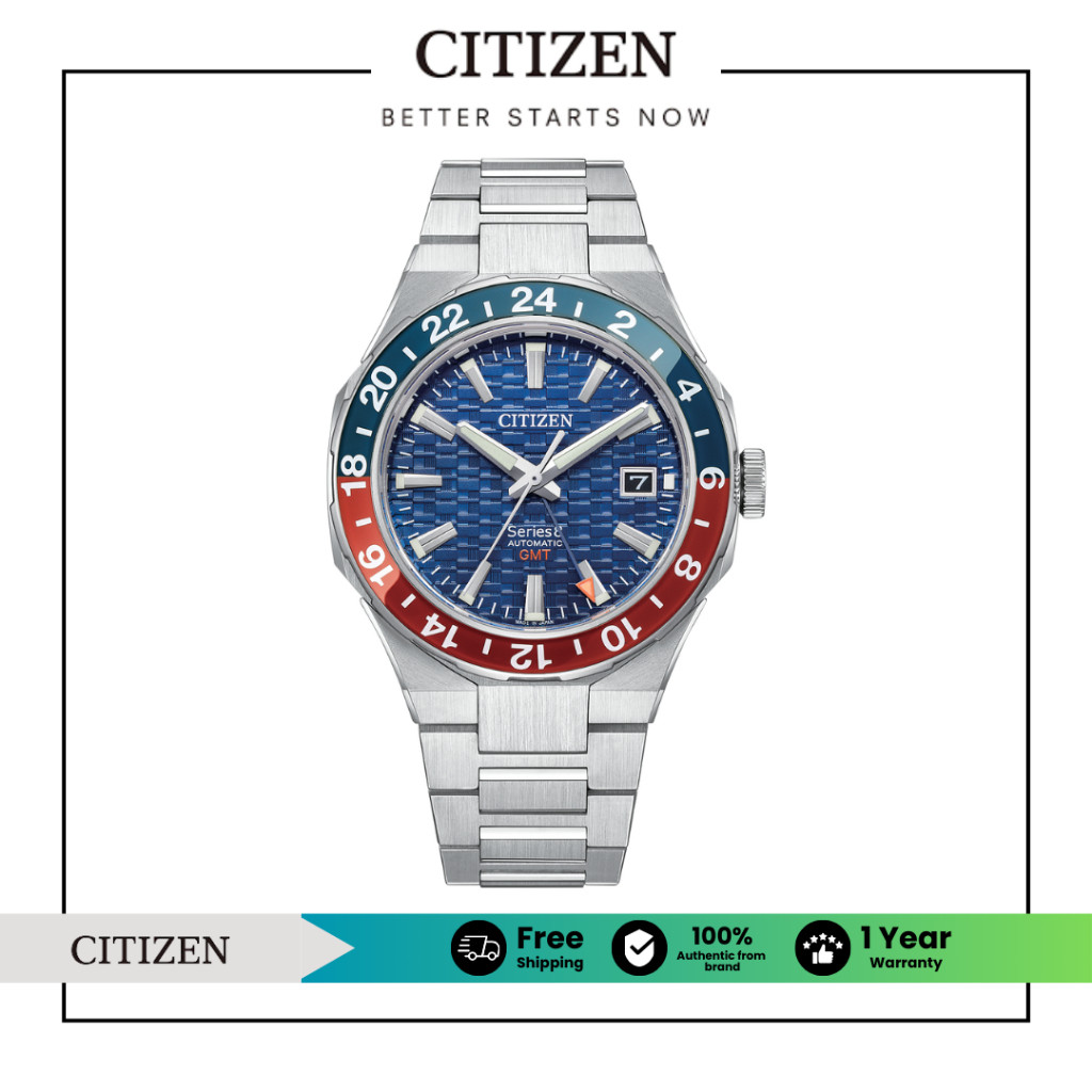Citizen Automatic Series 8 GMT NB6030-59L Men's Watch (นาฬิกาผู้ชายระบบออโตเมติก)