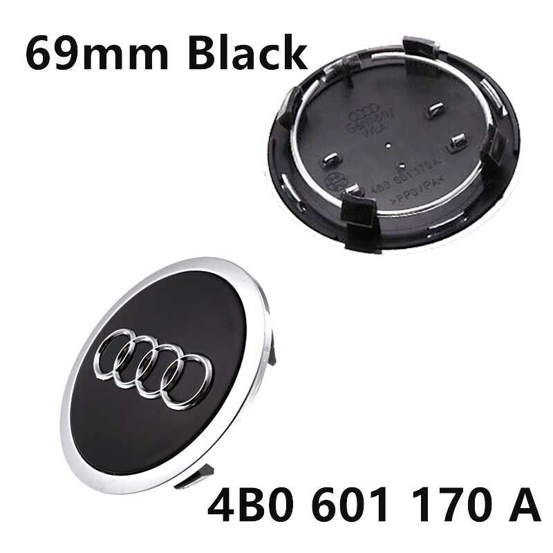 ▥ 40 ชิ้น 4B0 4M0 8D0 69Mm 68Mm 61Mm 60Mm รถดุมล้อศูนย์กลางหมวกตราข
