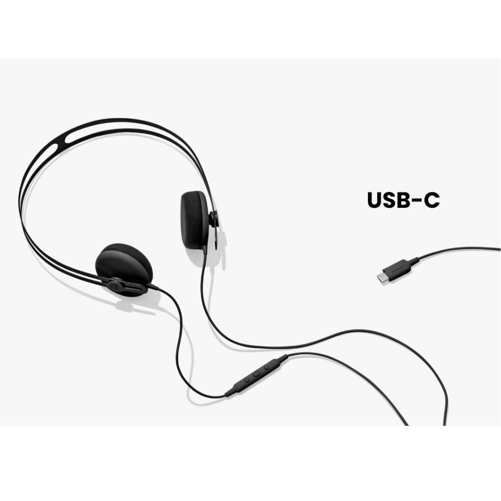 หูฟังแบบครอบหู AIAIAI รุ่น Tracks Headphone Black (มี 2 Plug 3.5 MM./ USB-C )