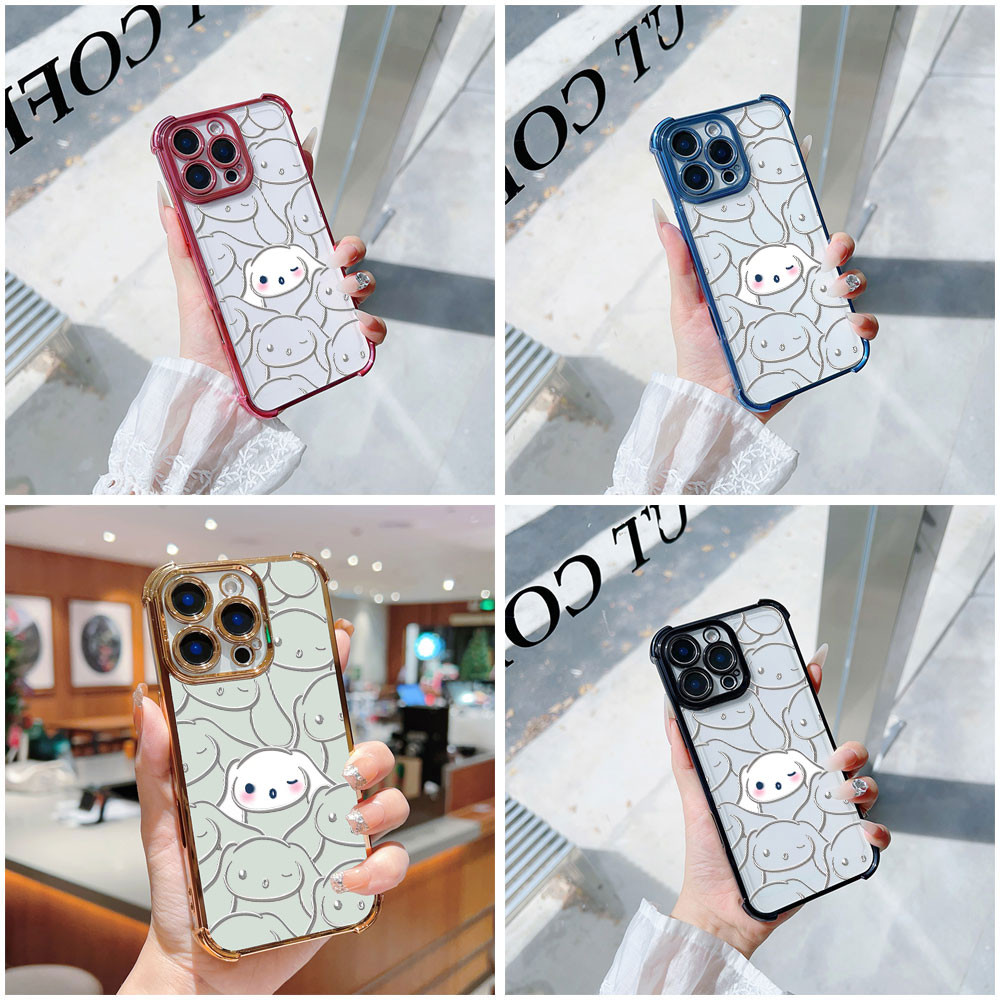 3D น่ารัก Cinnamoroll สุนัขเคสโทรศัพท์สําหรับ OPPO REALME C55 C53 C51 C35 C33 C31 C30 C20 C15 C11 C2