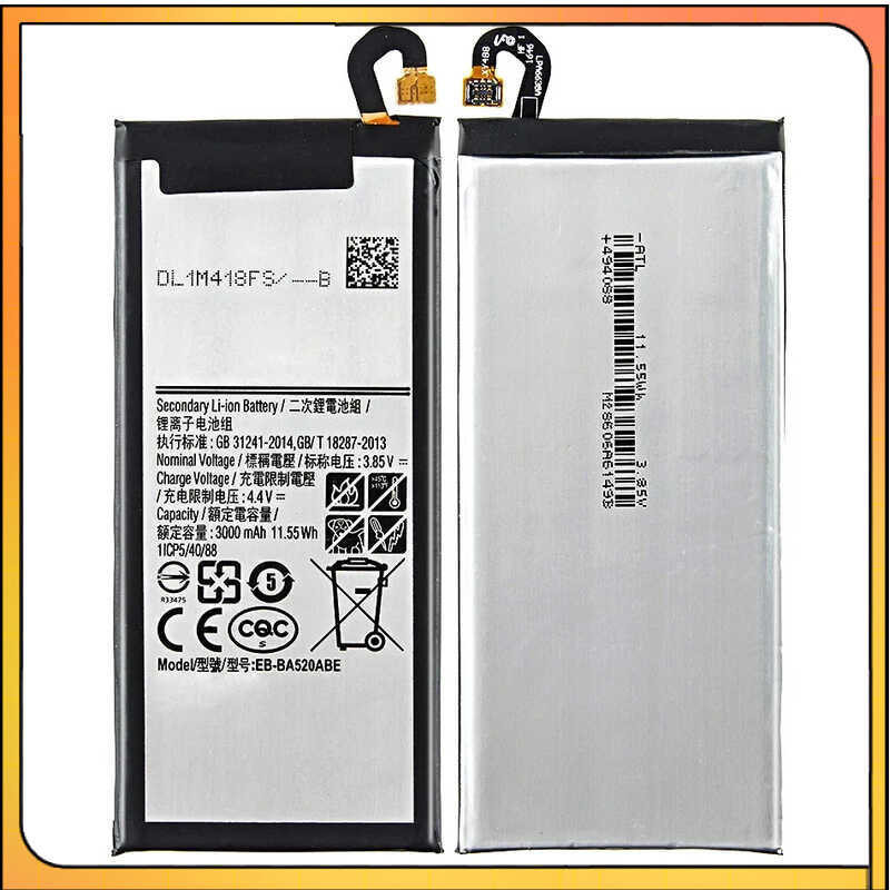 แบตเตอรี่ EB-BA520ABE สำหรับ Samsung Galaxy A5 2017 A520 A520F SM-A520F