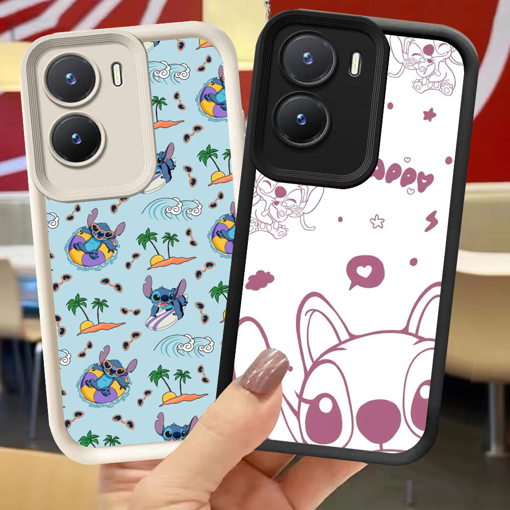 XI32 Stitch สําหรับ VIVO Y33e IQOO Z9X 13 Z9 Y75 Y83 Y01 Z10 Y73 V17 5G สีดําสีขาว