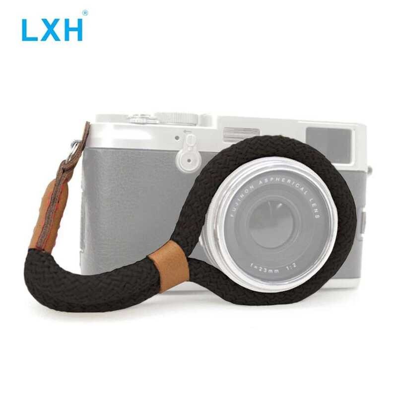 ❃ LXH วินเทจผ้าใบสายคล้องข้อมือสำหรับ Sony Nikon Leica Canon Fujifilm X100f X-T20 X-T10 X-T2 X7 ❃