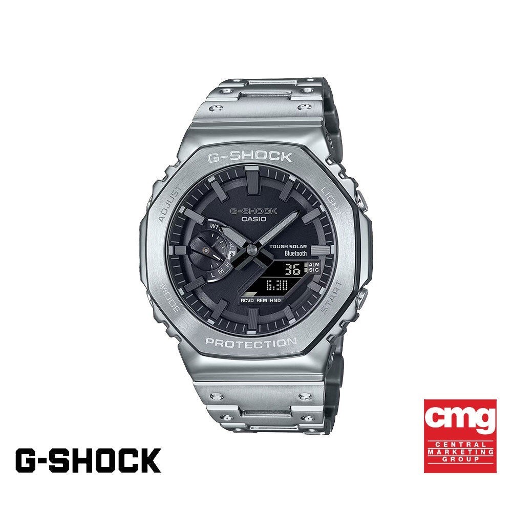 CASIO นาฬิกาข้อมือผู้ชาย G-SHOCK PREMIUM รุ่น GM-B2100D-1ADR วัสดุสเตนเลสสตีล สีเงิน