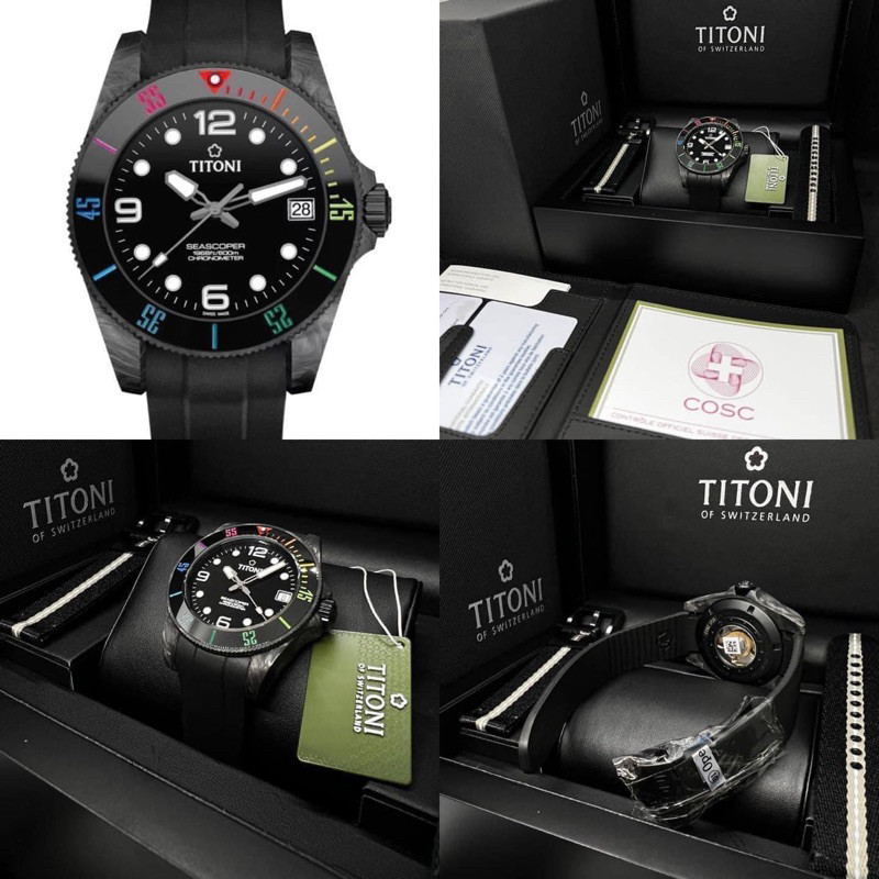 นาฬิกา TITONI รุ่น SEASCOPER 600 CarbonTech