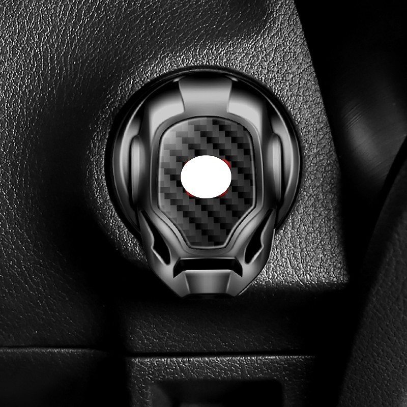 ในสต็อก 3D Iron Man รถเครื่องยนต์ One-Click Start Stop ปุ่มจุดระเบิด Push Switch สําหรับ Honda Civic