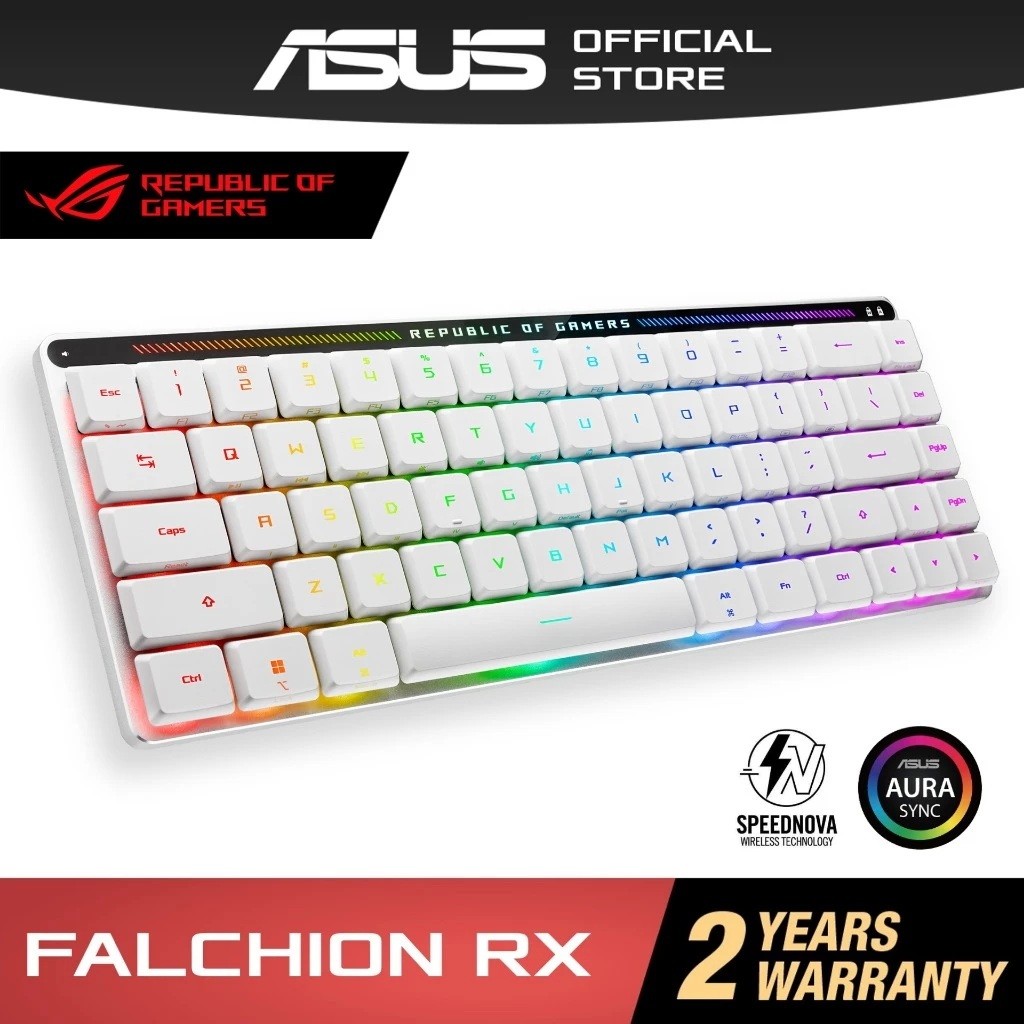 ASUS ROG Falchion RX Low Profile 65% compact wireless gaming keyboard