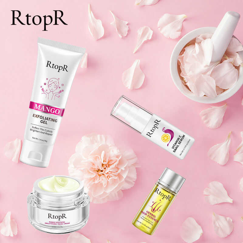 ◎ Rtopr FDA Natural Plant Extracts Set Mango Exfoliating Cream+Mango Soothing Facial Cream+